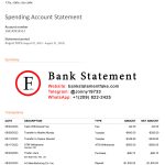 Fake chime bank statement template