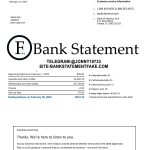 Fake bank of america bank statement template